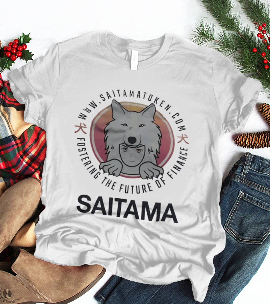 SaitamaToken Fostering The Future Of Finance Wolf Head T-Shirt