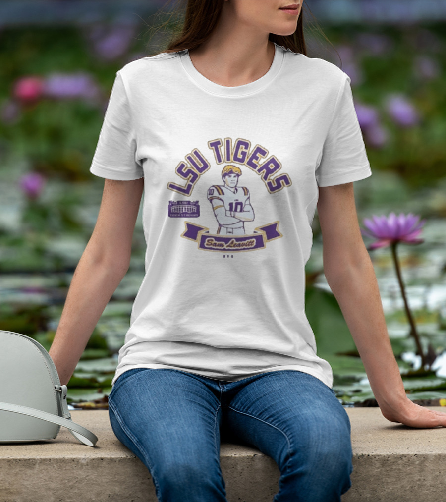 LSU Tigers Sam Leavitt ESPN College Gameday Football T-Shirt