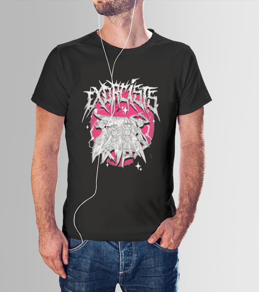Exorcist Hazbin Hotel Metal Style Adam Lute T-Shirt
