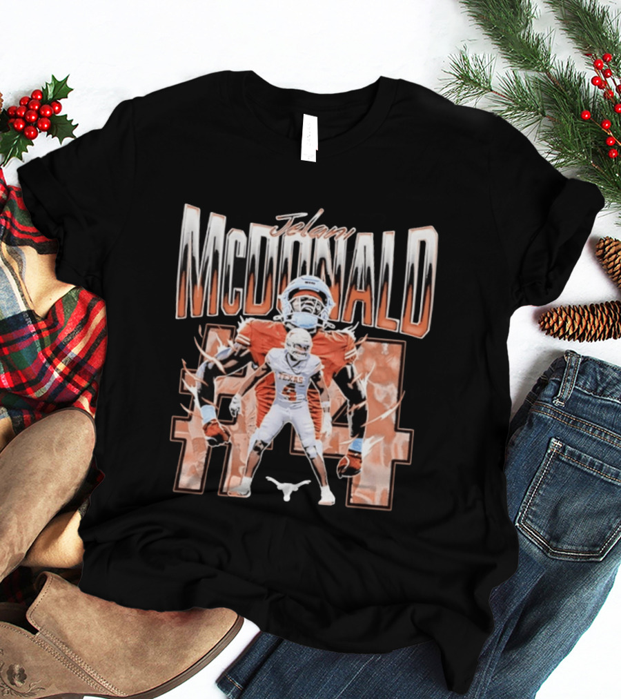 Jelani McDonald Texas Longhorns Football 44 T-Shirt