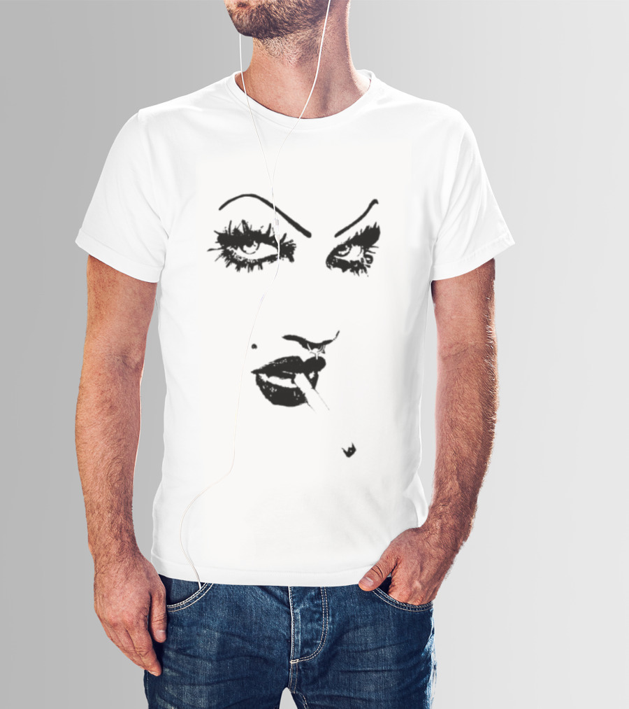 6Arelyhuman Store Digital Dancer Bold Face Card T-Shirt