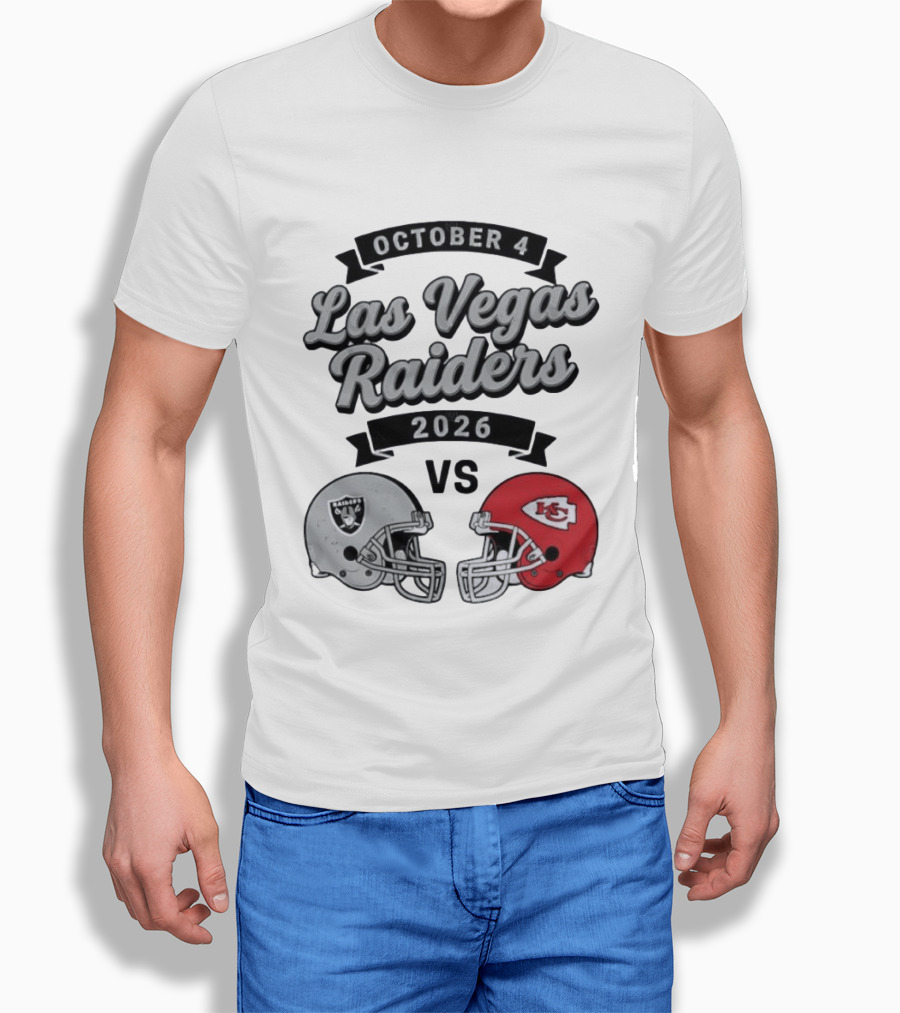 October 4 Las Vegas Raiders 2026 Vs Kansas City Chiefs T-Shirt