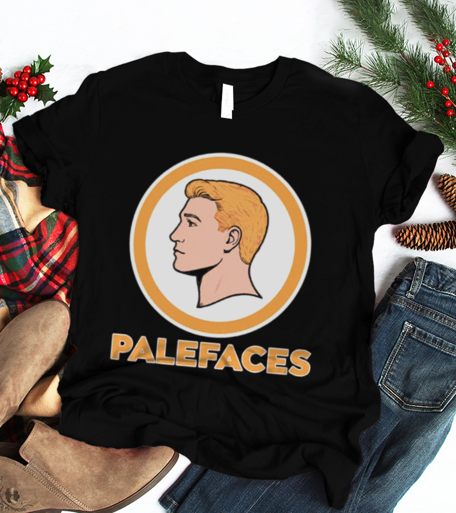 Caucasians Palefaces Orange Circle T-Shirt