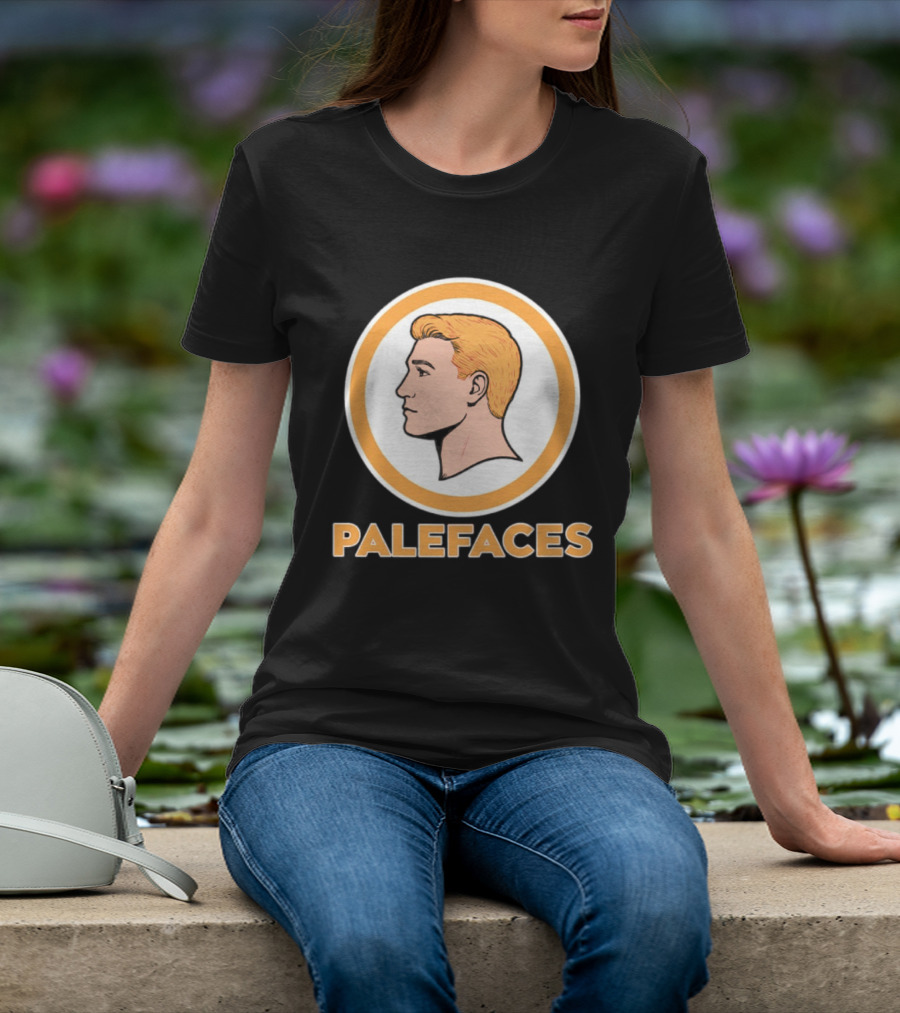 Caucasians Palefaces Orange Circle T-Shirt