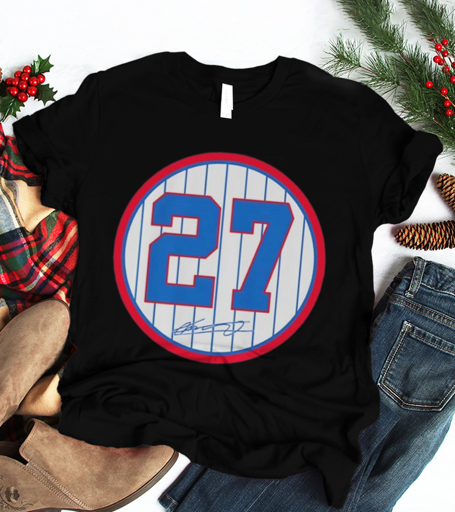 Vladimir Guerrero Number 27 Montreal Expos Team Signed Jersey Patch T-Shirt