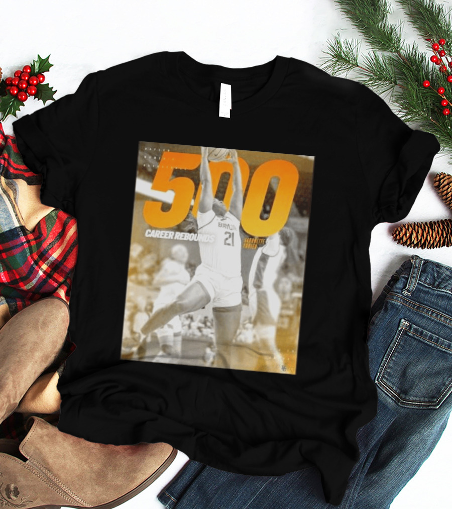 Baylor Bears Aaronette Vonleh 500 Career Rebounds T-Shirt