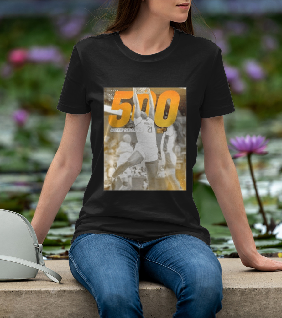 Baylor Bears Aaronette Vonleh 500 Career Rebounds T-Shirt