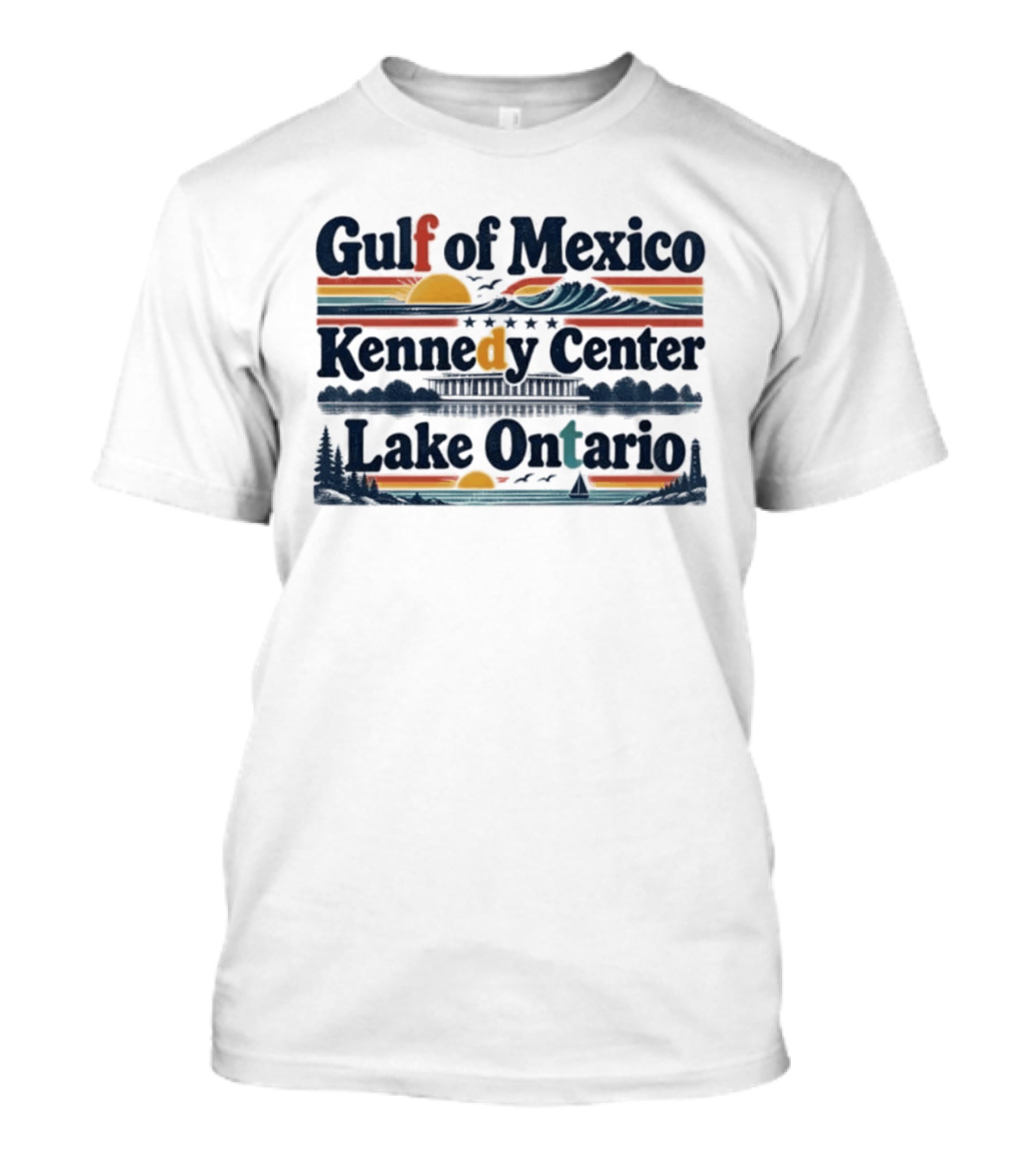 Gulf Of Mexico Lake Ontario Kennedy Center Resist Fdt T-Shirt