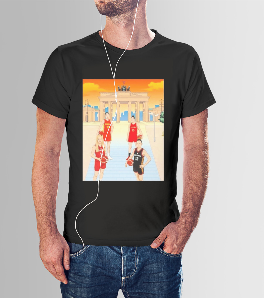 China 15 Espana 10 Hungary 14 Deutschland 13 Basketball Players Berlin T-Shirt