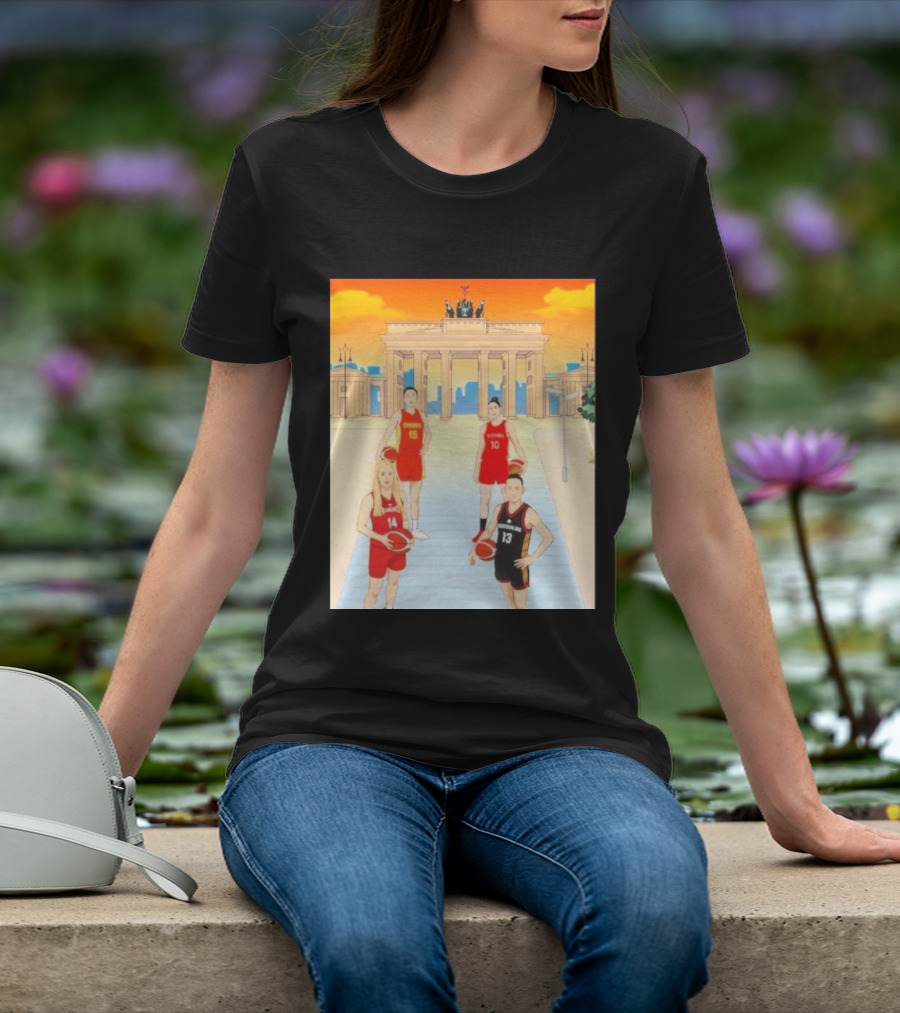 China 15 Espana 10 Hungary 14 Deutschland 13 Basketball Players Berlin T-Shirt