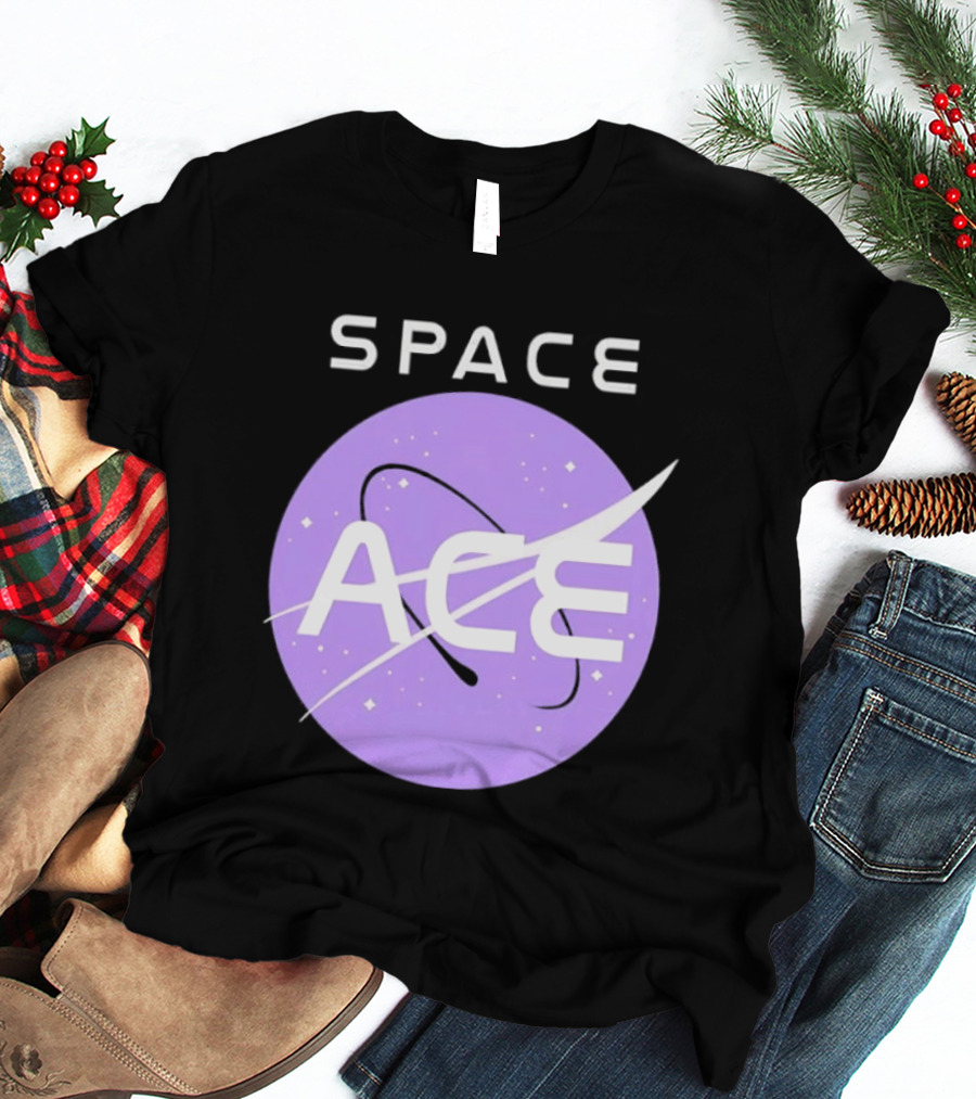 Space Ace NASA Astronomy Galaxy Iconic Insignia T-Shirt