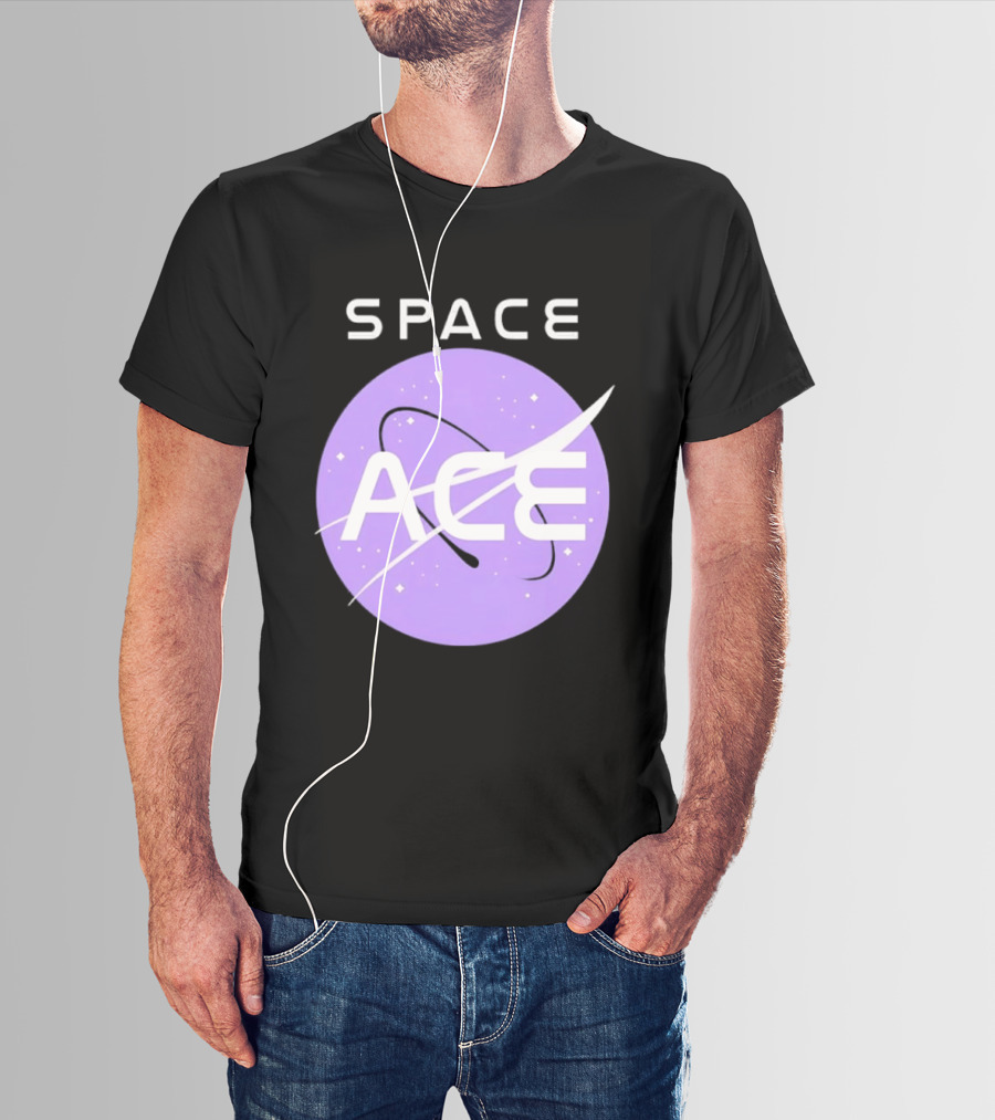 Space Ace NASA Astronomy Galaxy Iconic Insignia T-Shirt
