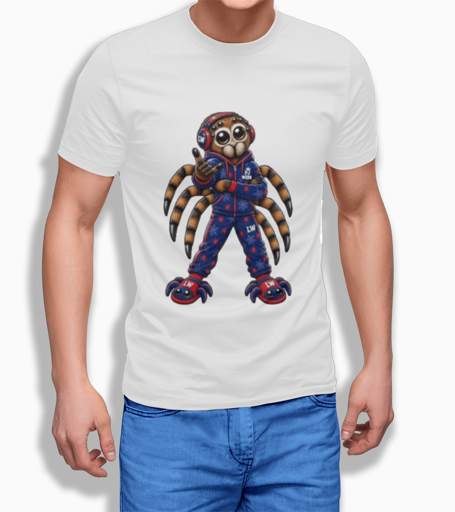 PJ Black Spidey PJ Webb LW Spider Character In Blue Red Outfit T-Shirt