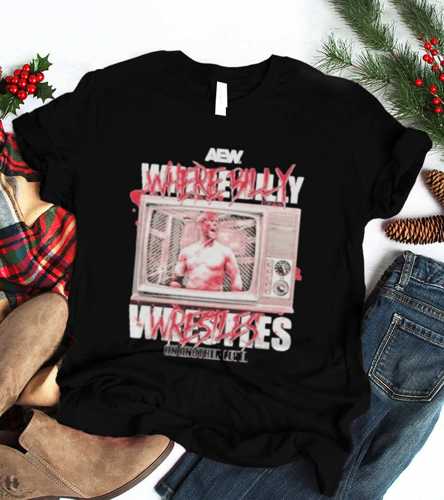 AEW Where Billy Wrestles TV Cage Match T-Shirt