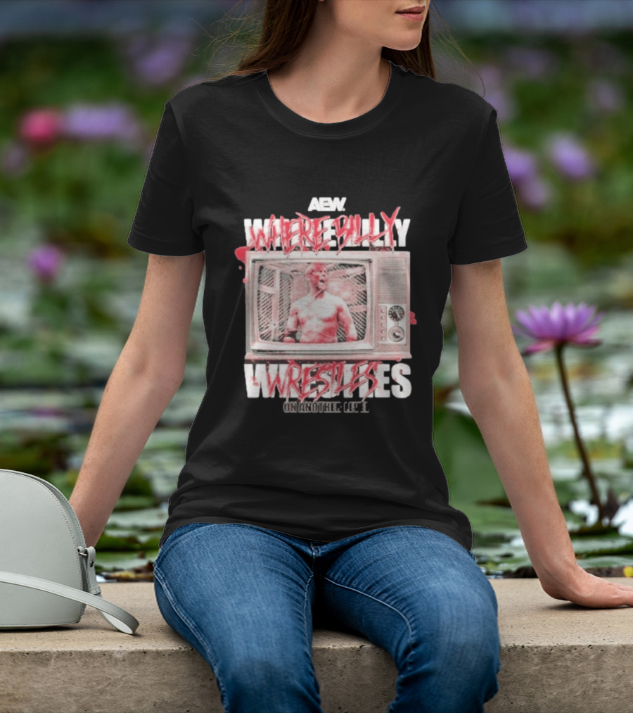 AEW Where Billy Wrestles TV Cage Match T-Shirt
