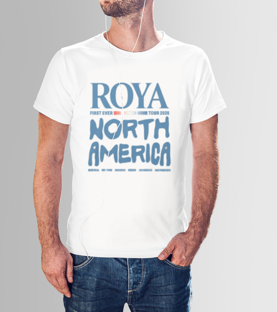 ROYA Store Tour North America 2026 T-Shirt
