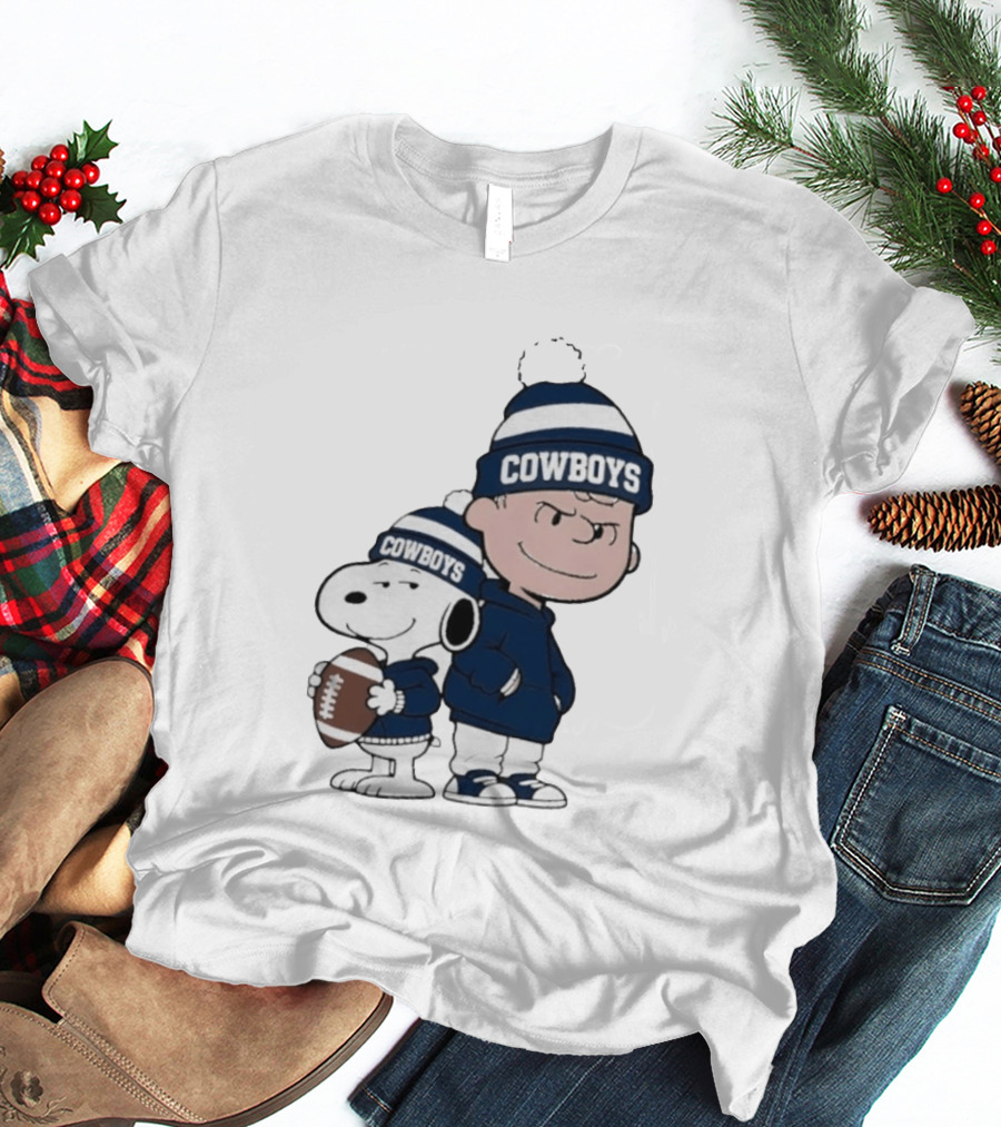 Snoopy Charlie Cowboys Football Fan T-Shirt