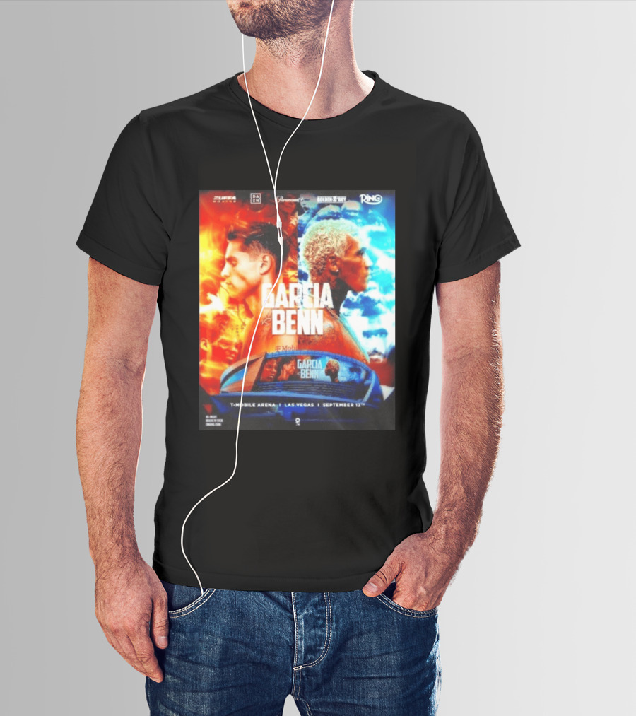 Garcia Vs Benn Live Fight DAZN Mobile Arena Las Vegas September 12th T-Shirt