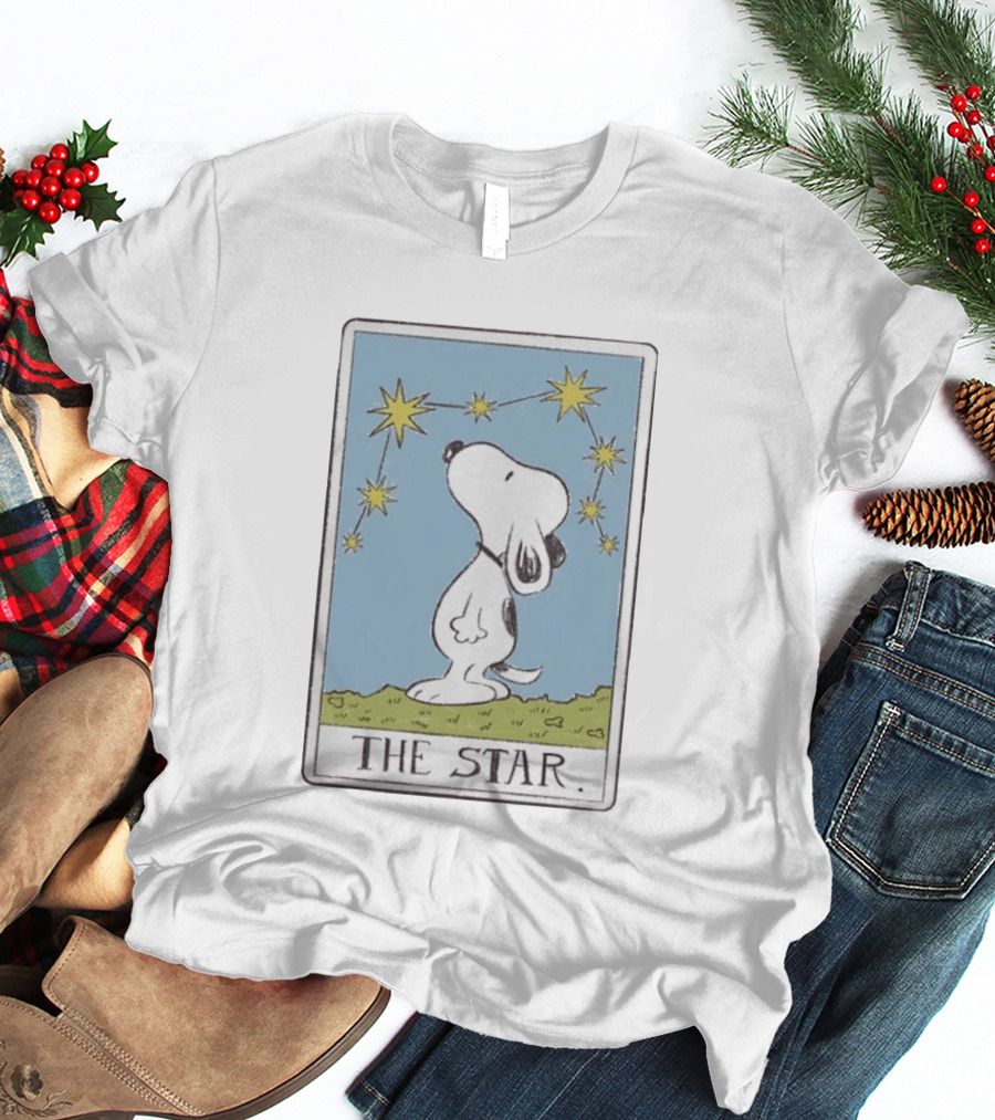 Snoopy The Star Tarot Card With Constellation T-Shirt