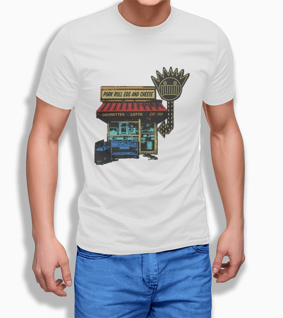 Ween Pork Roll Egg And Cheese Cigarettes Lotto 1991 Storefront T-Shirt