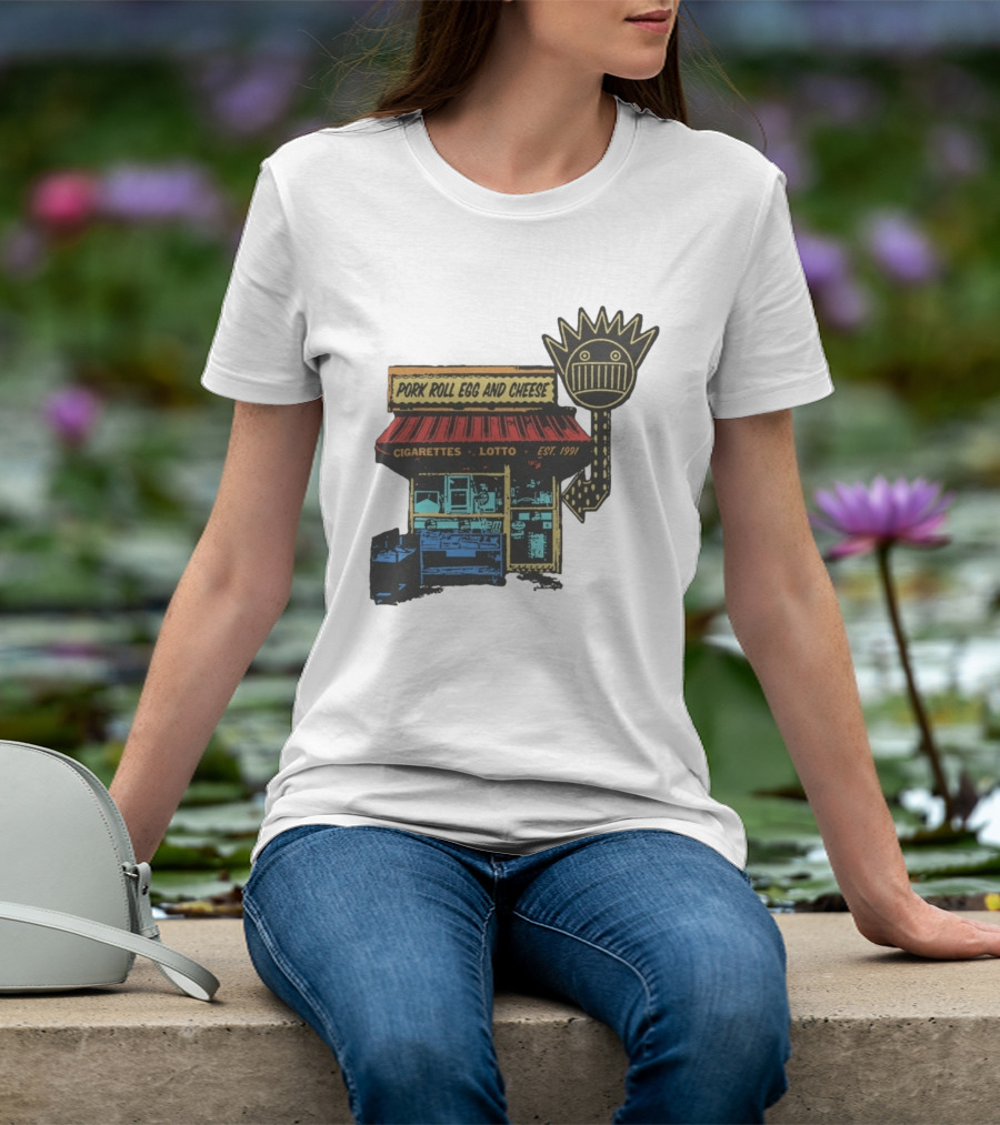 Ween Pork Roll Egg And Cheese Cigarettes Lotto 1991 Storefront T-Shirt