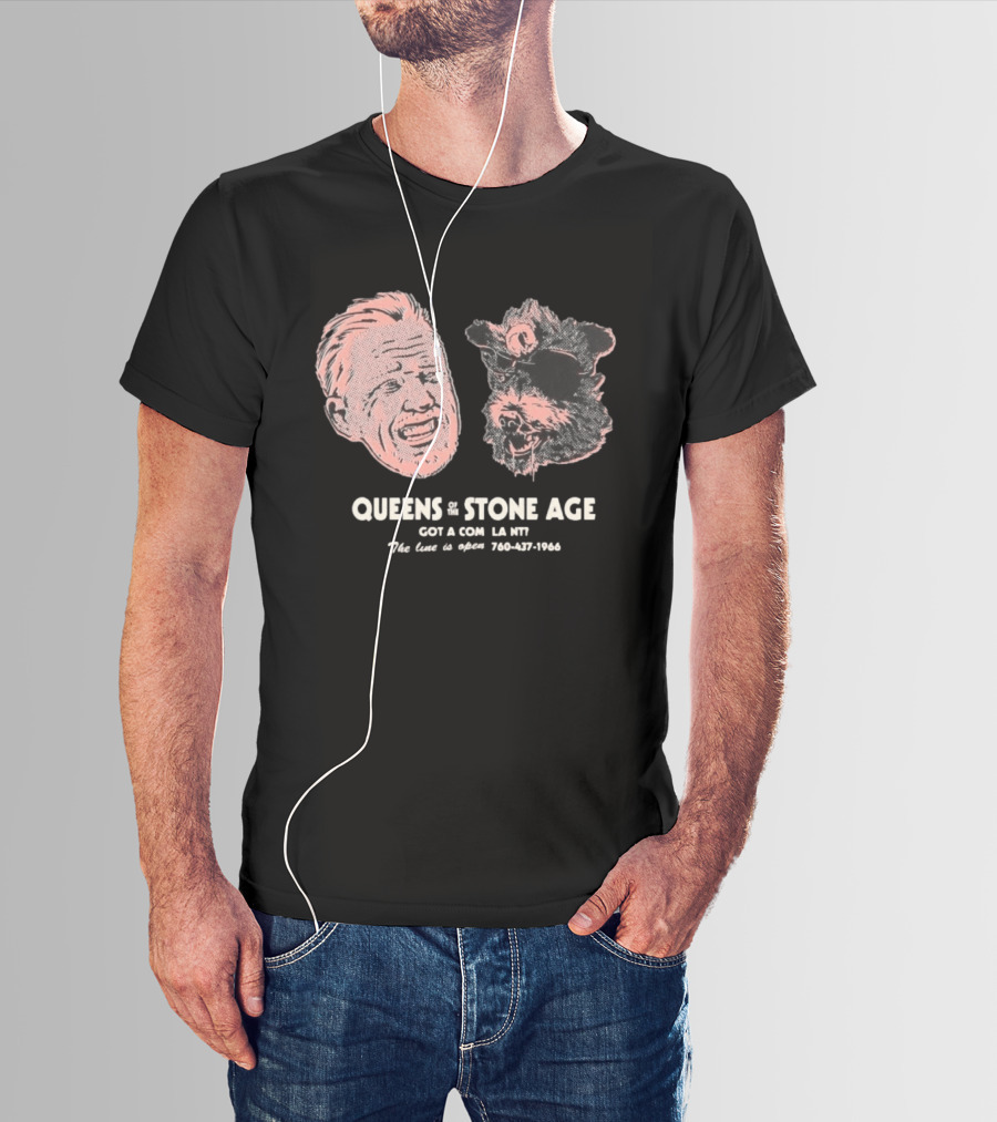 Queens Of The Stone Age Got A Compl La Nv The Line Is Open 760 437 1966 T-Shirt
