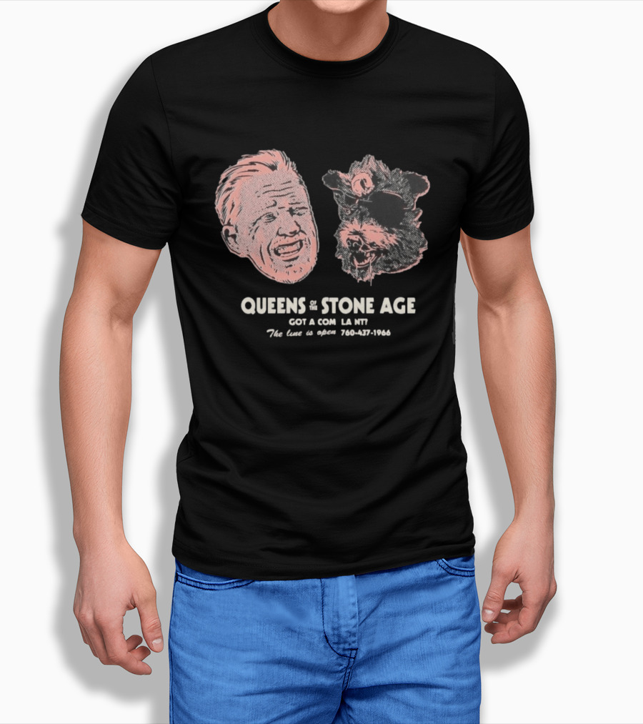 Queens Of The Stone Age Got A Compl La Nv The Line Is Open 760 437 1966 T-Shirt