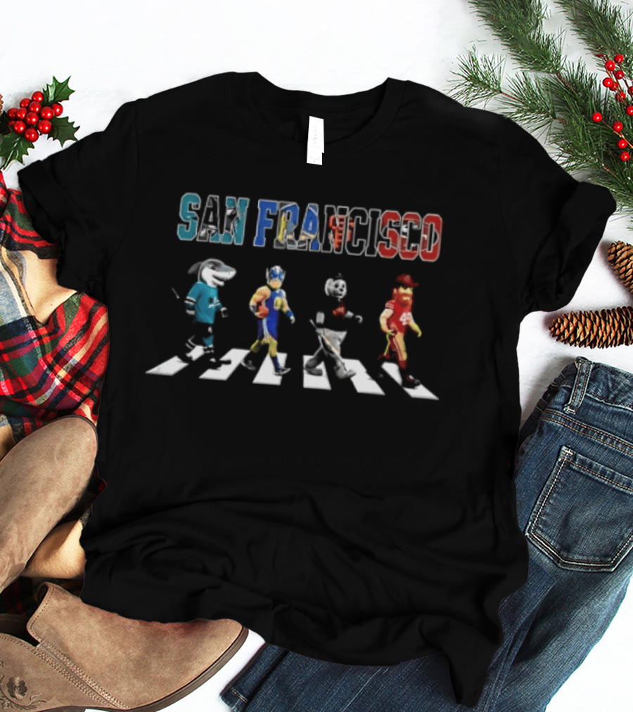 San Francisco Football Baseball Hockey Abbey Road Sports T-Shirt