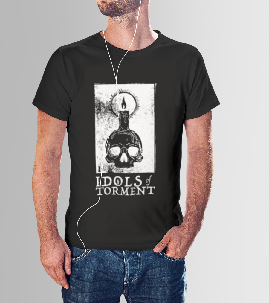 Black Magic Creative Store Idols Of Torment Skull Candle T-Shirt