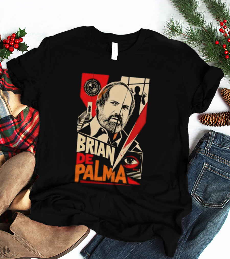 Brian De Palma Cinematic Visionary Red Eye Montages T-Shirt