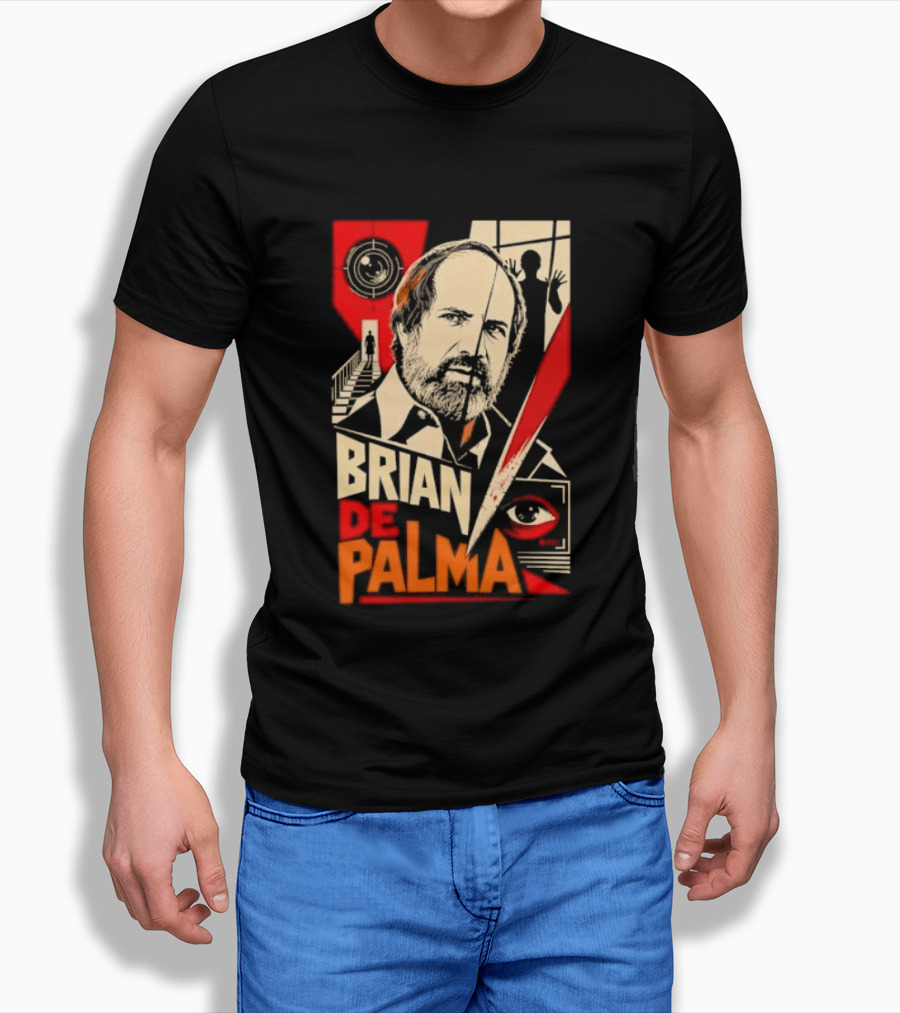 Brian De Palma Cinematic Visionary Red Eye Montages T-Shirt