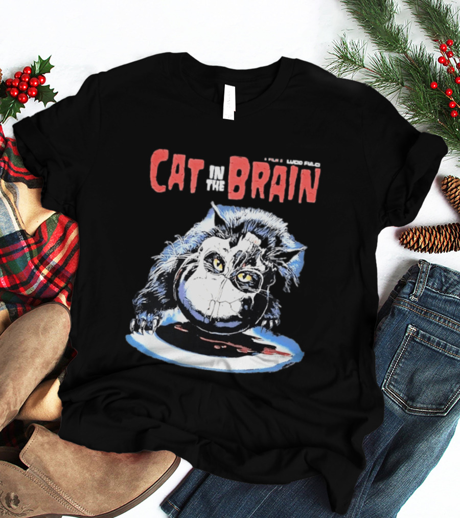 Lucio Fulci Cat In The Brain Horror Movie Graphic Novelty T-Shirt