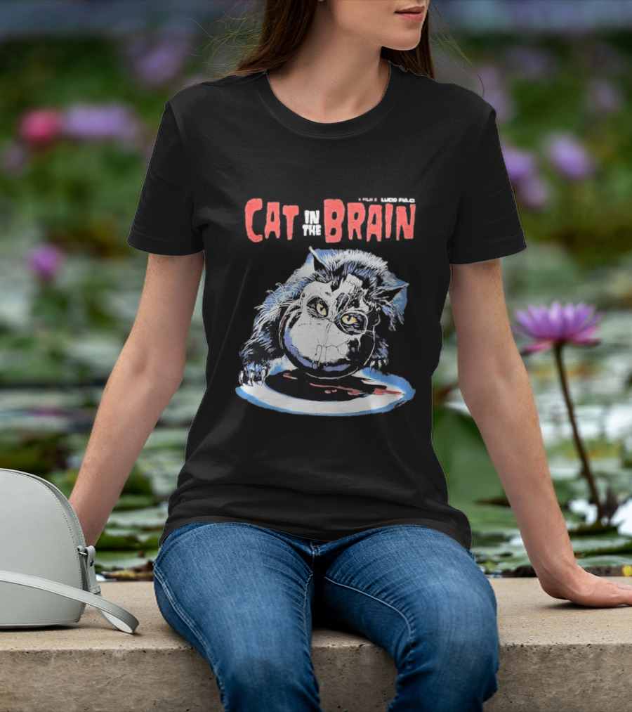 Lucio Fulci Cat In The Brain Horror Movie Graphic Novelty T-Shirt