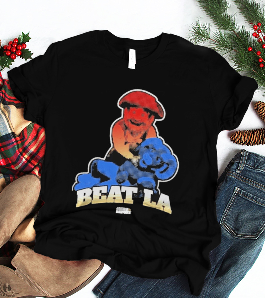 San Francisco 49ers Beat LA Rams Retro Style Football Rivalry T-Shirt
