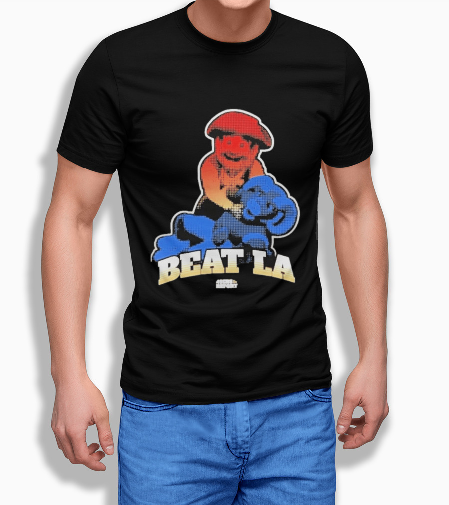 San Francisco 49ers Beat LA Rams Retro Style Football Rivalry T-Shirt