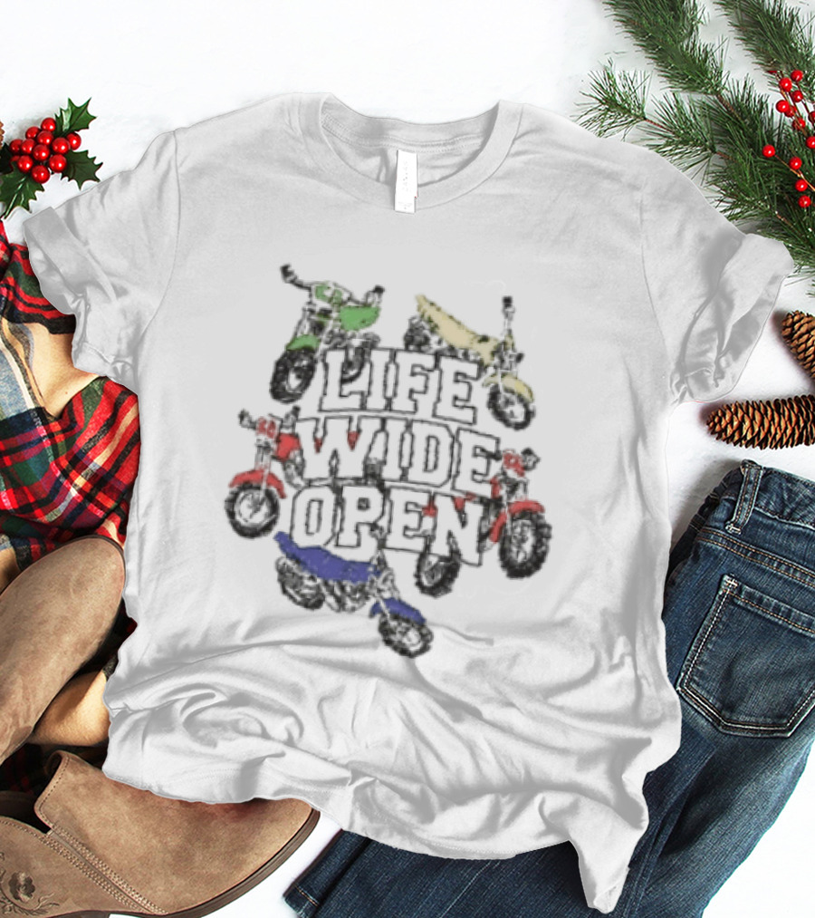 Cboystv Youth Life Wide Open Bikes T-Shirt