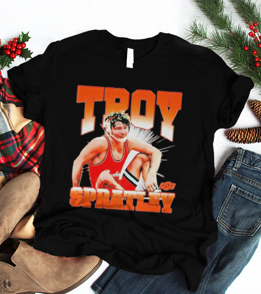 Troy Spratley OSU Oklahoma State Wrestling Player T-Shirt