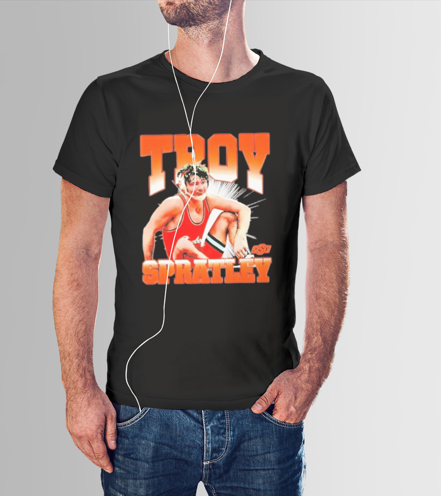 Troy Spratley OSU Oklahoma State Wrestling Player T-Shirt
