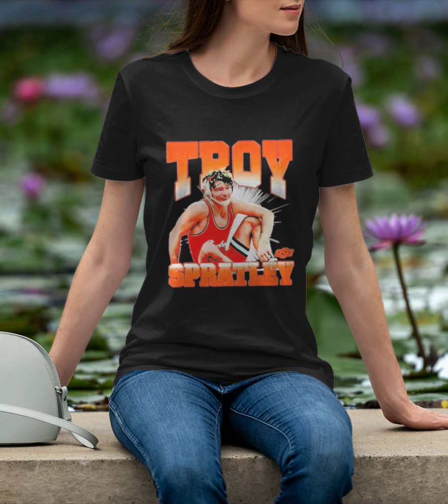 Troy Spratley OSU Oklahoma State Wrestling Player T-Shirt