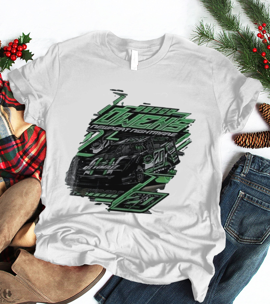 Jimmy Owens Newport Nightmare 20 Car Racing Ultimate 64 Dirt Track 2023 T-Shirt