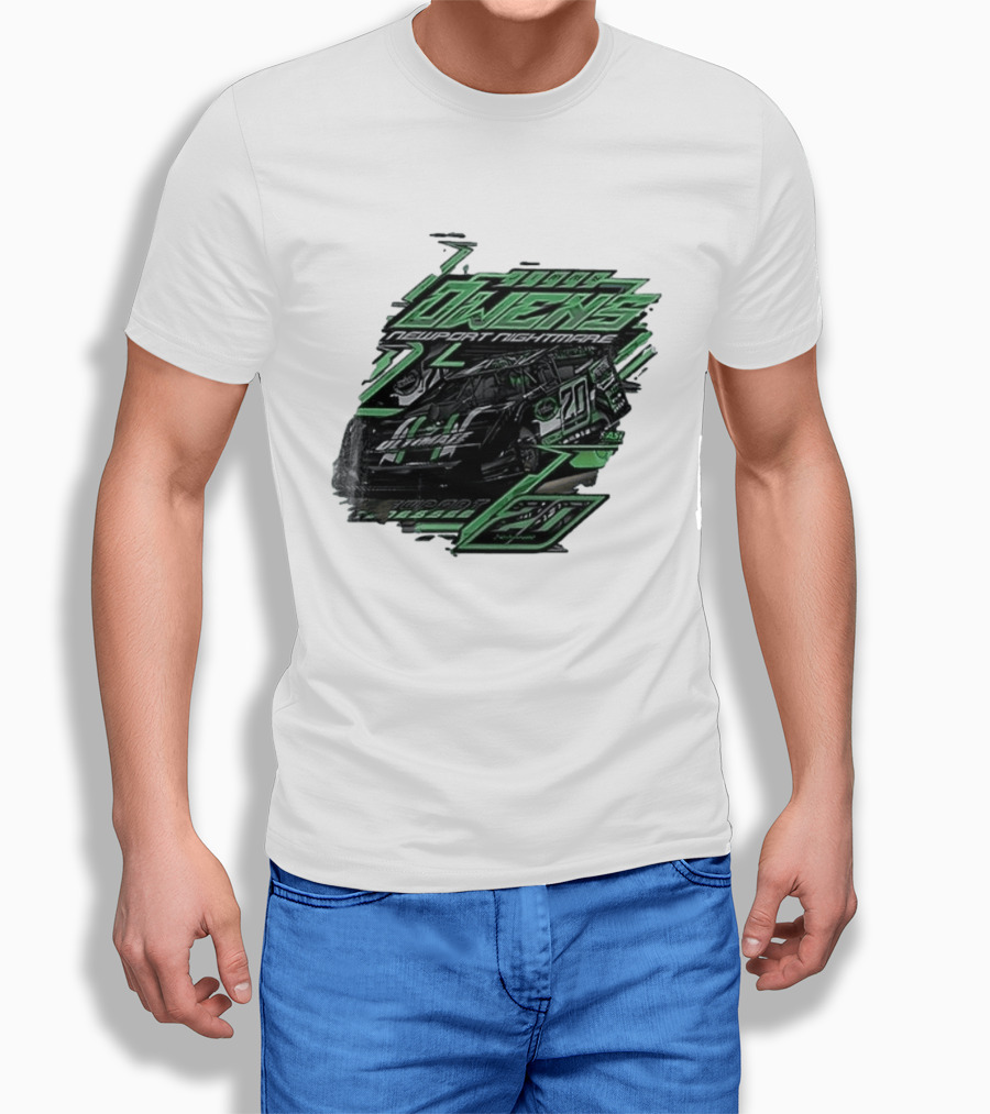 Jimmy Owens Newport Nightmare 20 Car Racing Ultimate 64 Dirt Track 2023 T-Shirt