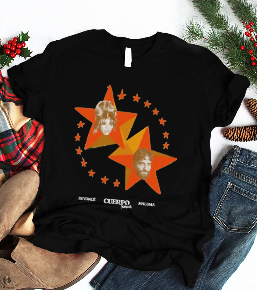 Beyoncé Maluma Cuerpo Tumbao Latin Pop Starry T-Shirt