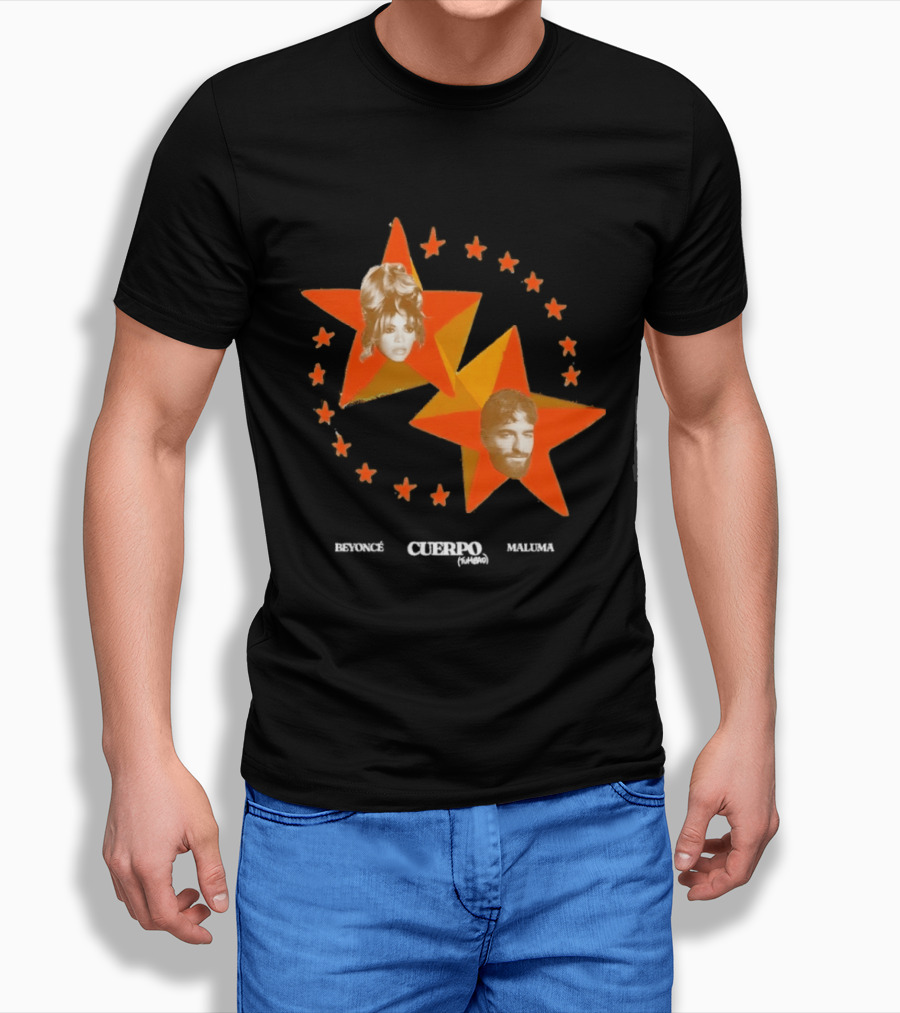 Beyoncé Maluma Cuerpo Tumbao Latin Pop Starry T-Shirt
