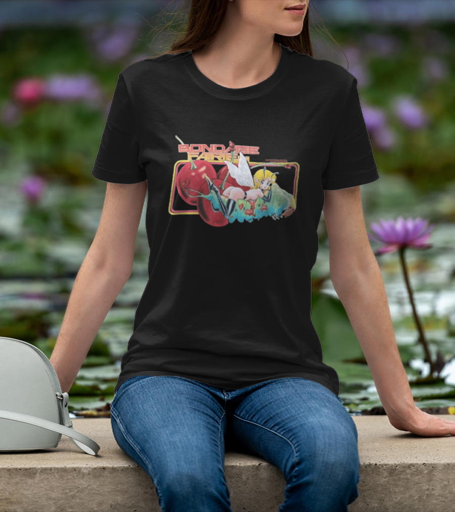 Bondage Fairies Anime Fairy On Caterpillar With Cherries T-Shirt