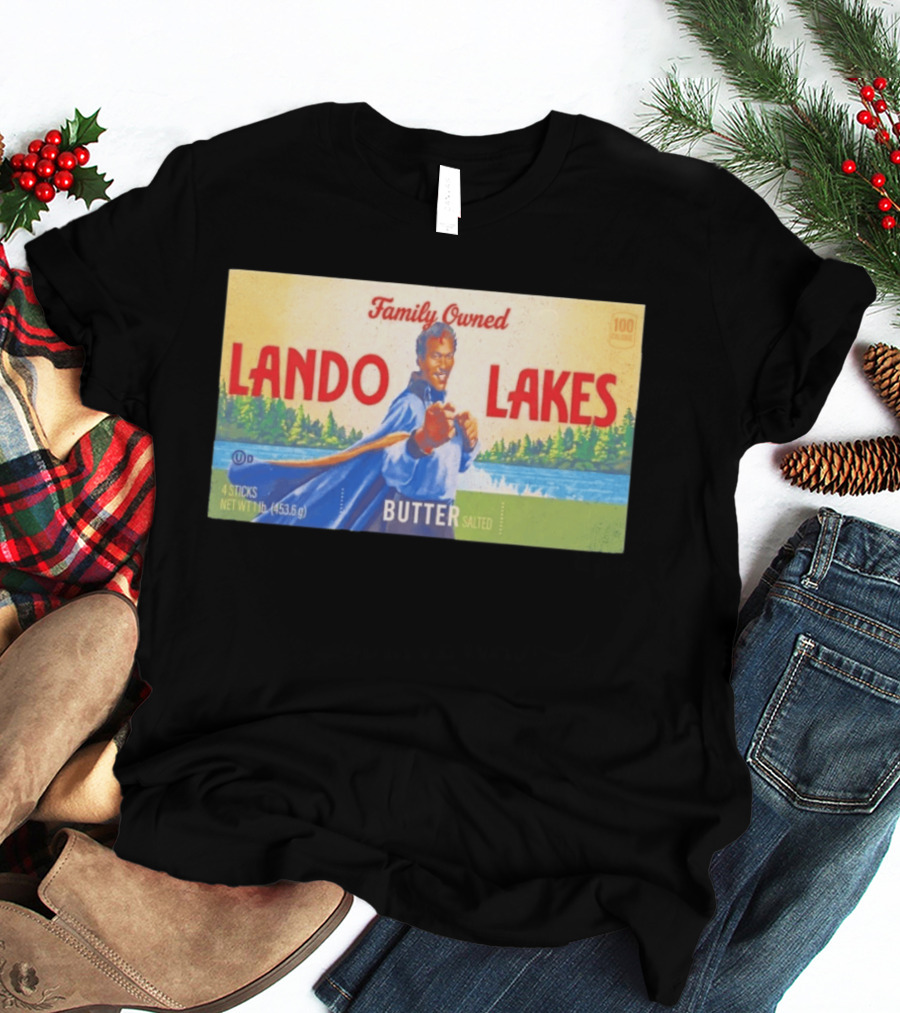 Family Owned Lando Lakes Butter Star Wars Mashup T-Shirt