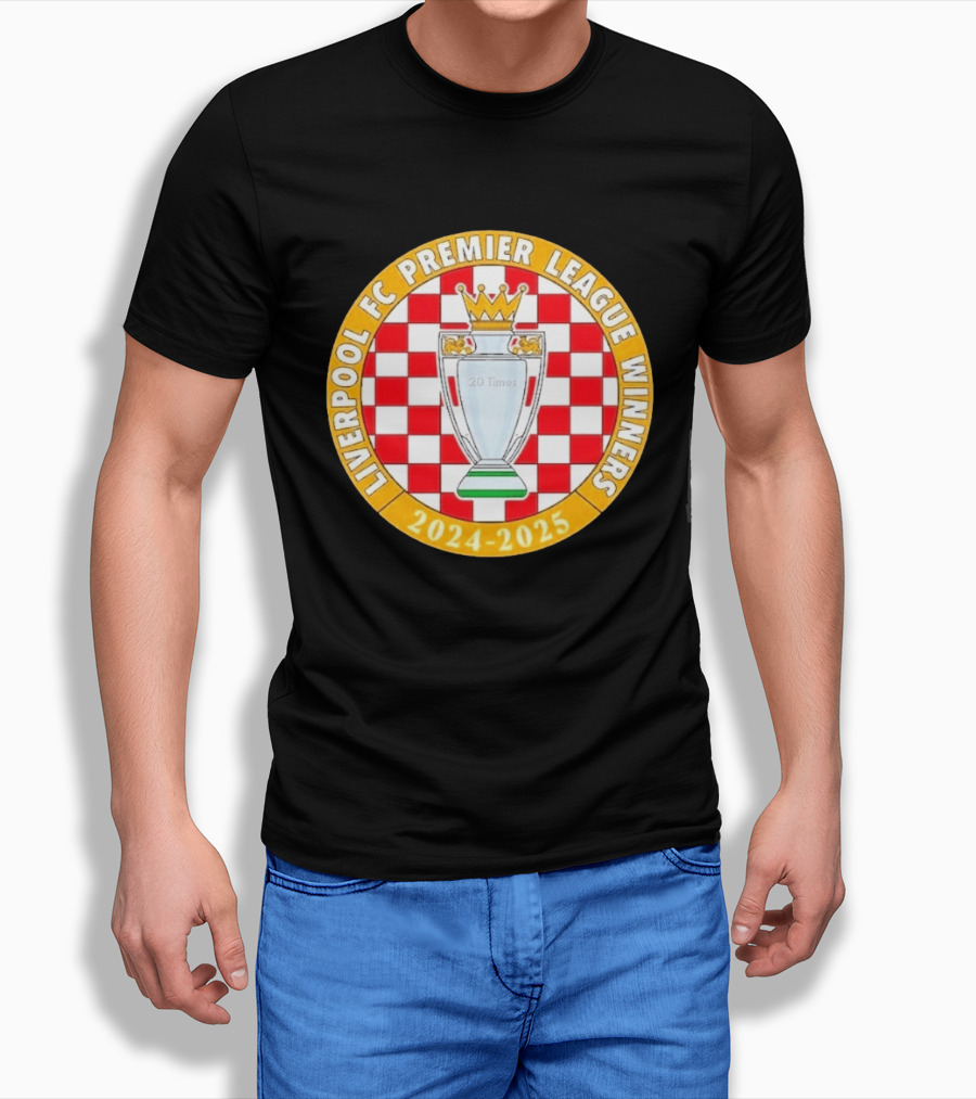 Liverpool FC Premier League Winners 2024 2025 20 Times T-Shirt