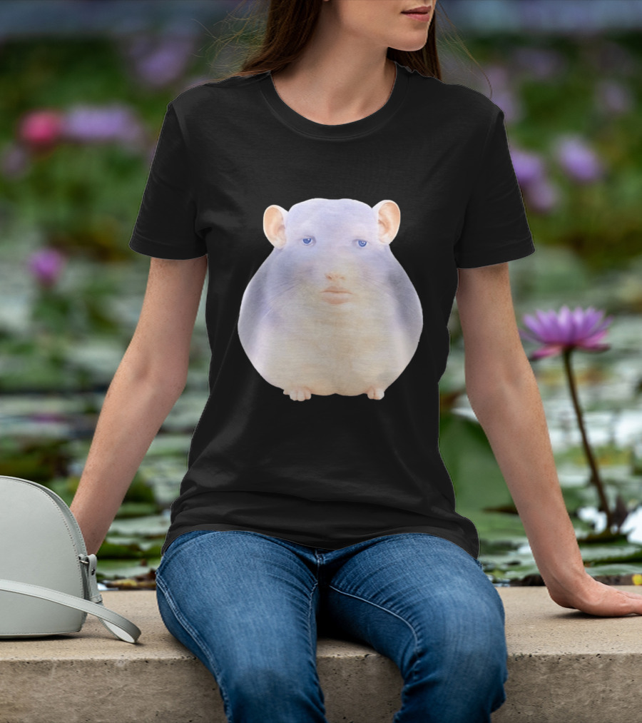 Surreal Chinchilla Human Face Hybrid Expression T-Shirt