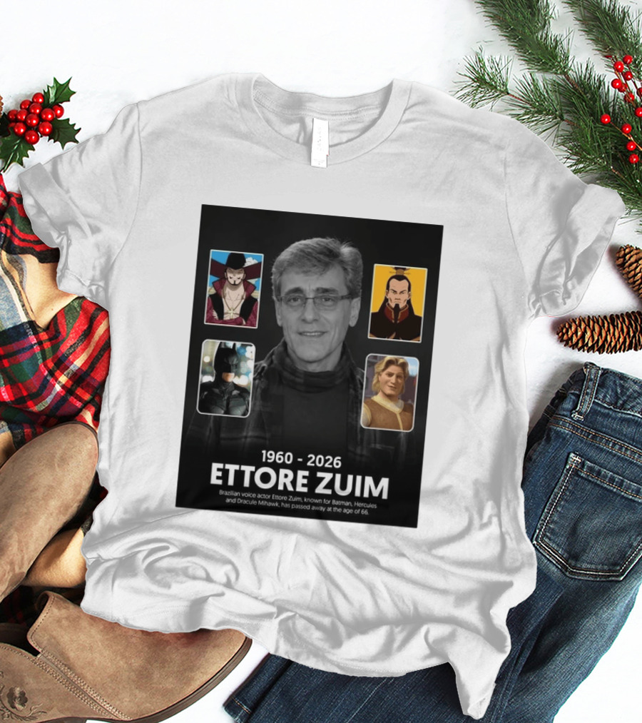 1960 2026 Ettore Zuim Batman Hercules Dracula Mihawk Voice Actor T-Shirt