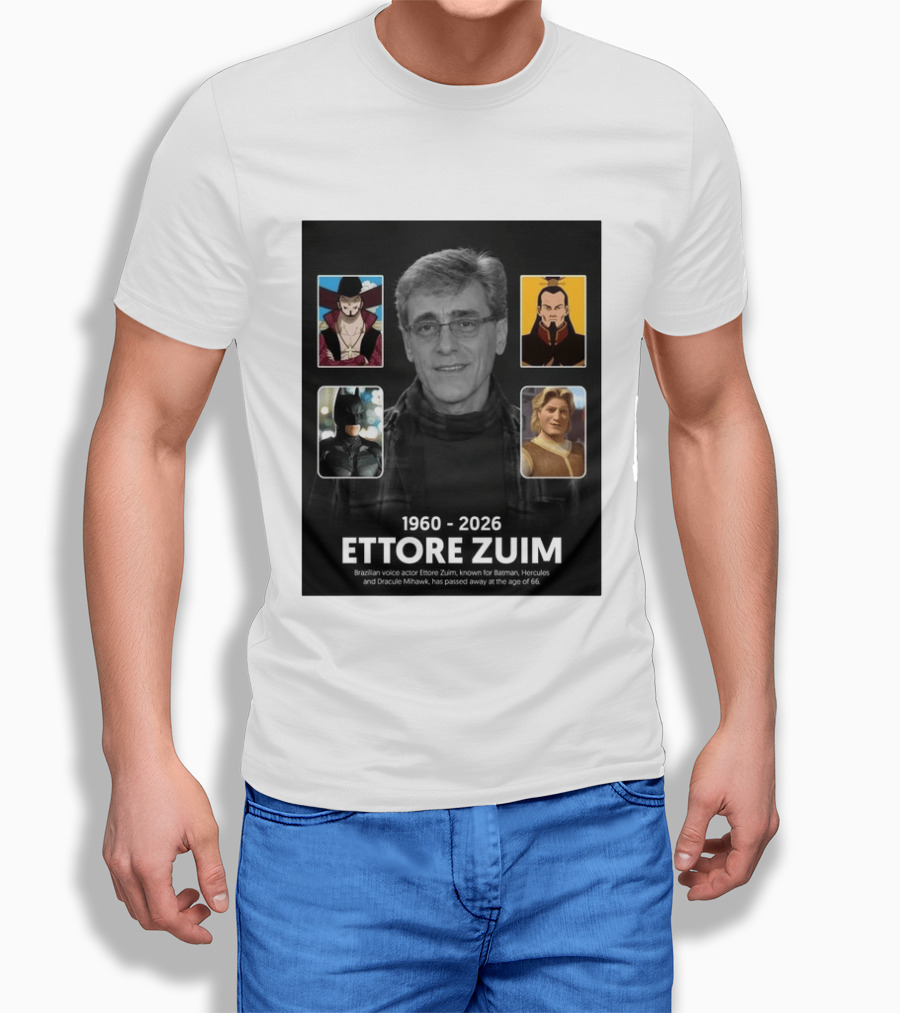 1960 2026 Ettore Zuim Batman Hercules Dracula Mihawk Voice Actor T-Shirt