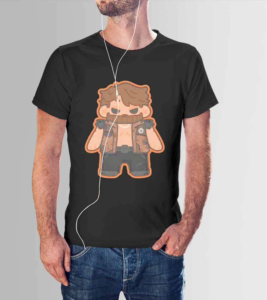 Jaden Newman Pookie Newman Cartoon Vest Bearded T-Shirt